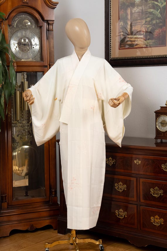 DEAR VANILLA Authentic Traditional Japanese Juban Undergown for Women's Kimono Vintage Robe Genuine Made in Japan JU-0259