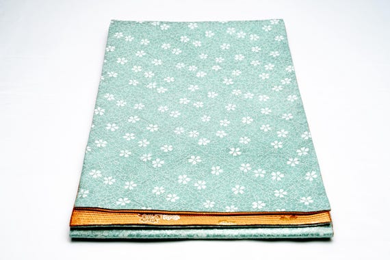 DEAR VANILLA Authentic Japanese Kimono Silk Fukuro Obi for Women Vintage Sash Belt Made in Japan OB-0420