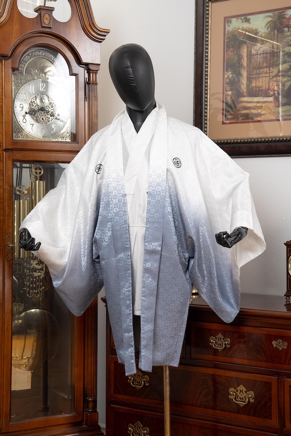 DEAR VANILLA Authentic Japanese Kimono Haori Men's Traditional Jacket Made in Japan Genuine Vintage MHA-0287