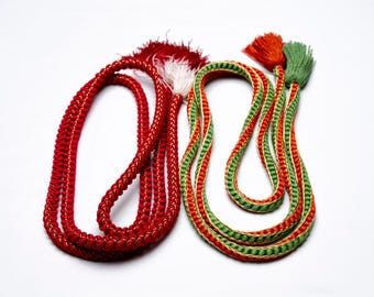 DEAR VANILLA Japanese Kimono Obijime Cord Set For Furisode Kimono Silk Obi Belt Fastener Accessory Rope Made in Japan Genuine OC-0264