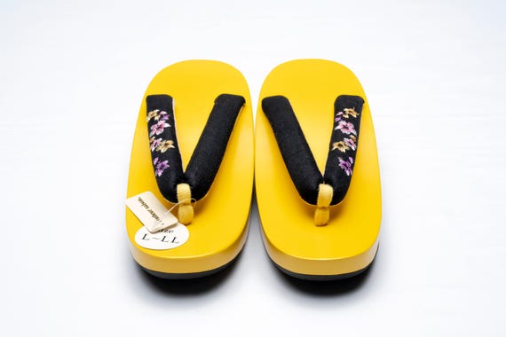 Dear Vanilla Authentic Japanese Vintage Yukata Kimono Geta Wood Sandals 25.5cm US Size 8.5 SD-0324