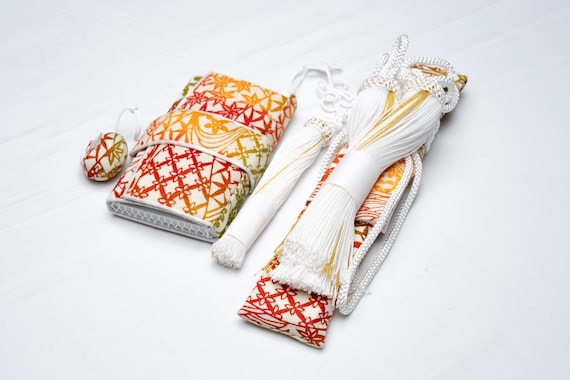 DEAR VANILLA Authentic Japanese Kimono Traditional Wedding Hakoseko Set Accessory Kit HSK-0038