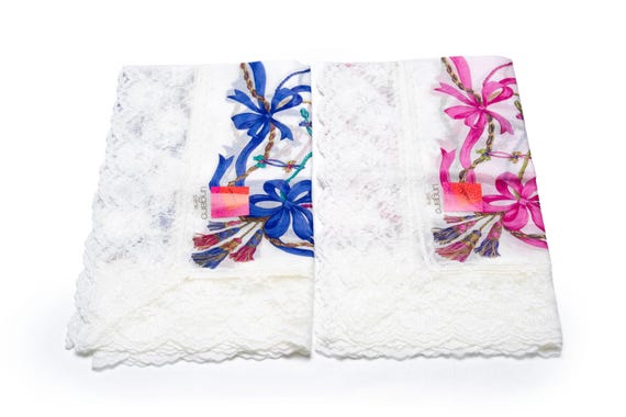 DEAR VANILLA Japanese Kimono Handkerchief Set for Women Japan Authentic Vintage HK-0063