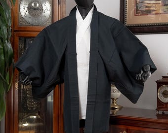 DEAR VANILLA Authentic Japanese Kimono Haori Men's Traditional Jacket Made in Japan Genuine Vintage MHA-0301