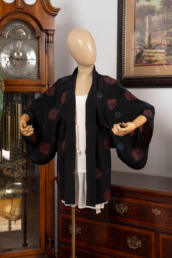 DEAR VANILLA Authentic Japanese Haori for Women Traditional Kimono Jacket Vintage Made in Japan HA-0408