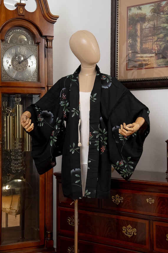 DEAR VANILLA Authentic Japanese Haori for Women Traditional Kimono Jacket Vintage Made in Japan HA-0453