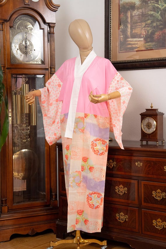 DEAR VANILLA Authentic Traditional Japanese Juban Undergown for Women's Kimono Vintage Robe Genuine Made in Japan JU-0324