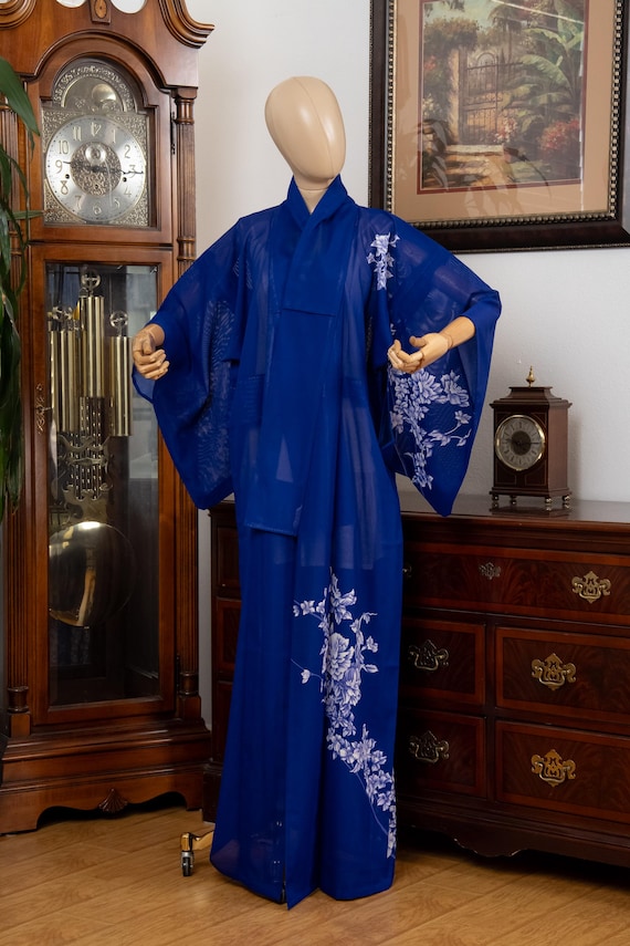 DEAR VANILLA Authentic Traditional Japanese Kimono for Women Vintage Dress Robe Made in Japan Genuine Original KM-0608