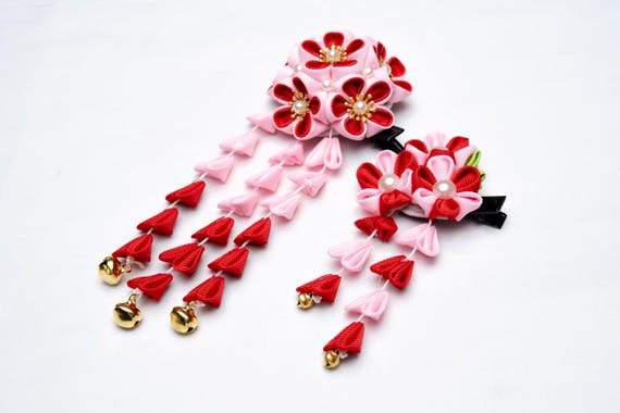 DEAR VANILLA Japanese Kimono Hair Decoration Hand Craft Tsumamizaiku Kamikazari KZR-0005