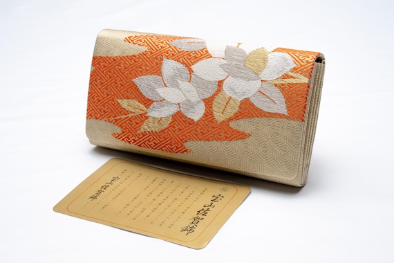 DEAR VANILLA Authentic Japanese Kimono Enamel Purse Handbag Vintage Made in Japan PU-0375