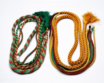 DEAR VANILLA Japanese Kimono Obijime Cord Set For Furisode Kimono Silk Obi Belt Fastener Accessory Rope Made in Japan Genuine OC-0272