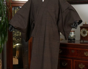 DEAR VANILLA Authentic Vintage Traditional Men's Kimono Japanese Robe Gown Samurai Made in Japan MKM-0115