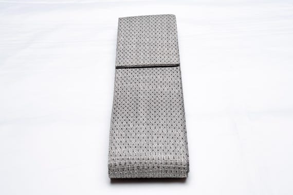 DEAR VANILLA Authentic Japanese Men's Kimono Kaku Obi Vintage Samurai Obi Sash Belt Made in Japan Genuine Original MOB-0346