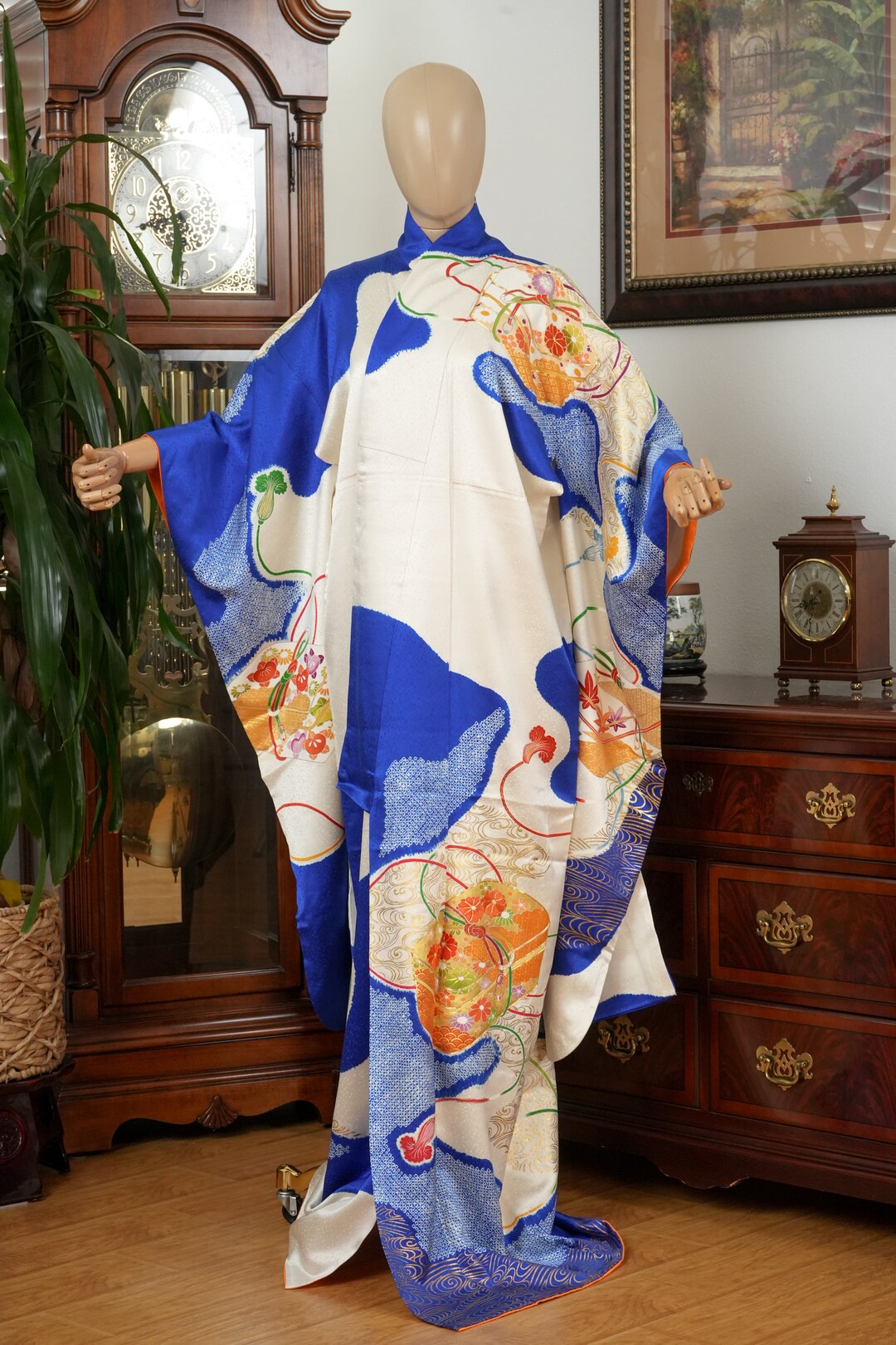 ピ*ス様 振袖Furisode 超美品japan vintage kimono DEAR VANILLA Authentic Traditional Japanese Furisode Kimono for