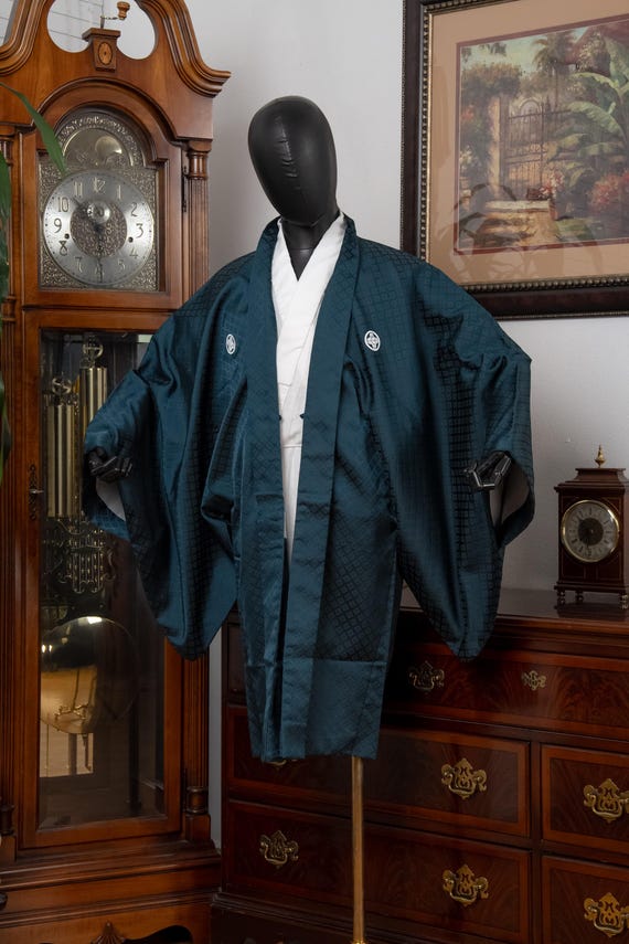 DEAR VANILLA Authentic Japanese Kimono Haori Men's Traditional Jacket Made in Japan Genuine Vintage MHA-0317