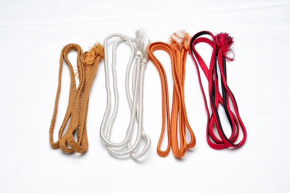 DEAR VANILLA Japanese Kimono Obijime Cord Set For Women's Kimono Silk Obi Belt Fastener Accessory Rope Made in Japan Genuine OC-0214