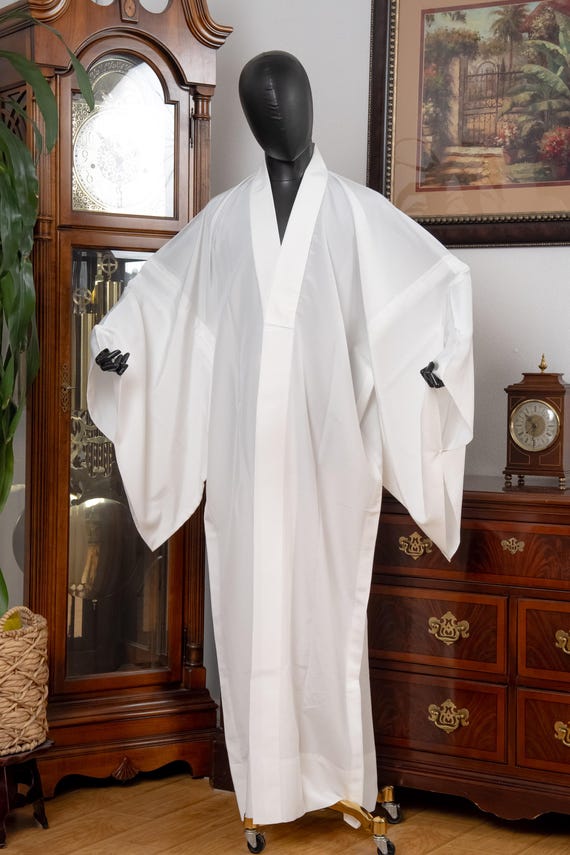 DEAR VANILLA Authentic Vintage Men's Kimono Juban Traditional Japanese Undergown Robe Made in Japan Original MJU-0222