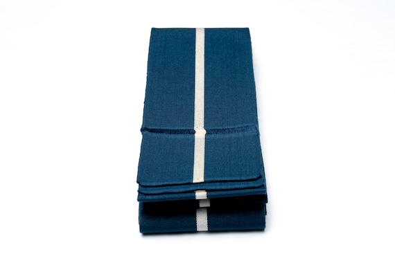 DEAR VANILLA Authentic Japanese Men's Kimono Kaku Obi Vintage Samurai Obi Sash Belt Made in Japan Genuine Original MOB-0268