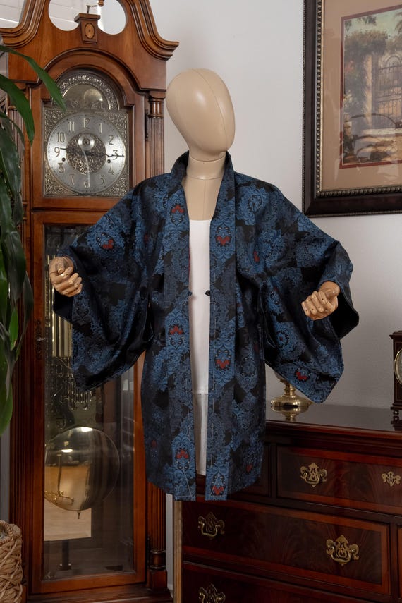 DEAR VANILLA Authentic Japanese Haori for Women Traditional Kimono Jacket Vintage Made in Japan HA-0437