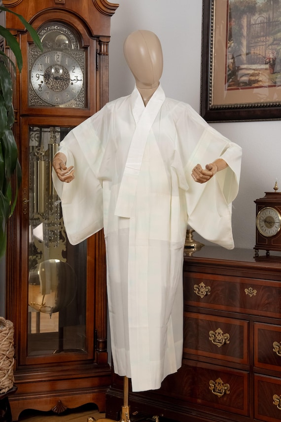 DEAR VANILLA Authentic Traditional Japanese Juban Undergown for Women's Kimono Vintage Robe Genuine Made in Japan JU-0283