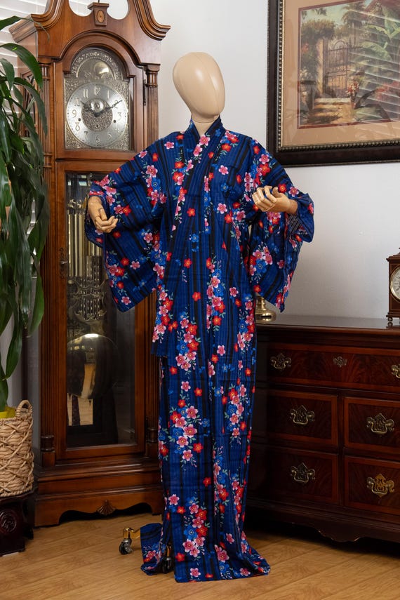 DEAR VANILLA Traditional Japanese Yukata Kimono for Women Summer Matsuri Cotton Robe Dress YKT-0037