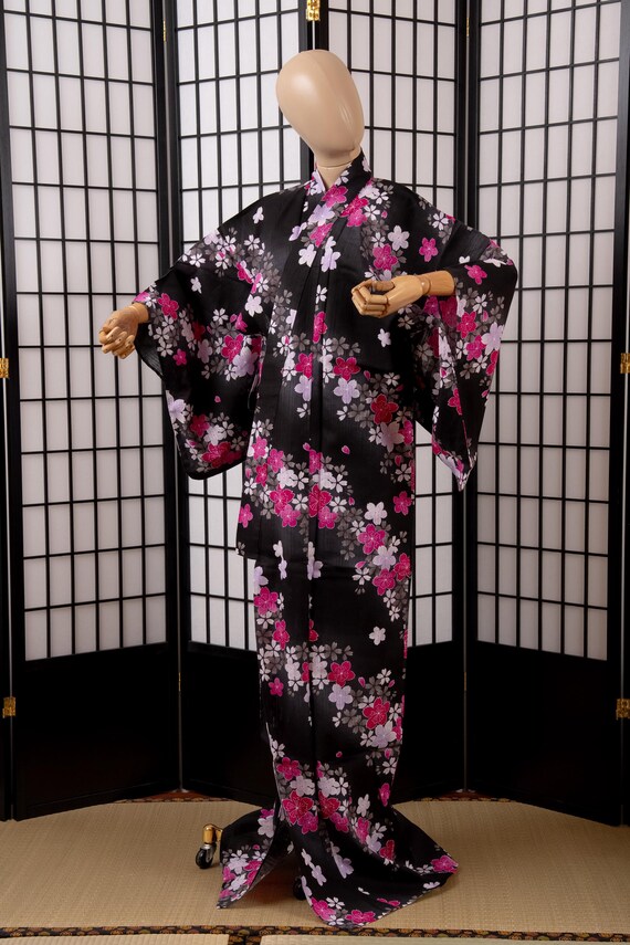 DEAR VANILLA Traditional Japanese Yukata Kimono for Women Summer Matsuri Cotton Robe Dress YKT-0056