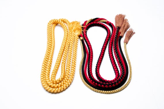 DEAR VANILLA Japanese Kimono Obijime Cord Set For Furisode Kimono Silk Obi Belt Fastener Accessory Rope Made in Japan Genuine OC-0246