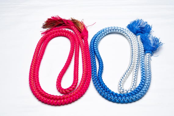 DEAR VANILLA Japanese Kimono Obijime Cord Set For Furisode Kimono Silk Obi Belt Fastener Accessory Rope Made in Japan Genuine OC-0291