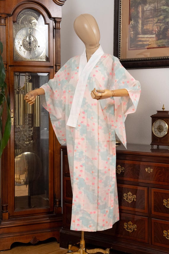DEAR VANILLA Authentic Traditional Japanese Juban Undergown for Women's Kimono Vintage Robe Genuine Made in Japan JU-0323
