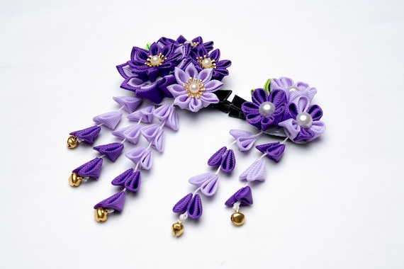 DEAR VANILLA Japanese Kimono Hair Decoration Hand Craft Tsumamizaiku Kamikazari KZR-0006