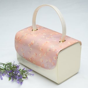 DEAR VANILLA Auténtico kimono japonés esmalte bolso bolso vintage hecho en Japón PU-0270