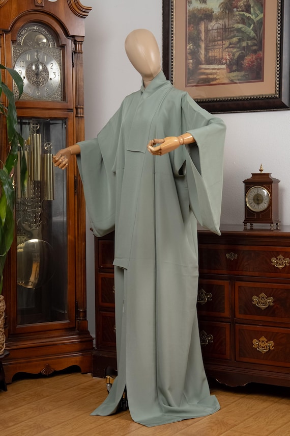DEAR VANILLA Authentic Traditional Japanese Iromuji Kimono for Women Vintage Robe Made in Japan Genuine Original KMI-0197