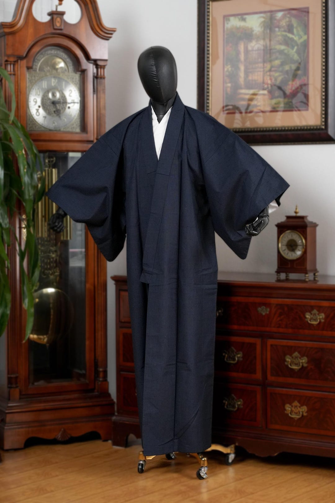 DEAR VANILLA Authentic Vintage Traditional Men's Kimono Japanese Robe ...