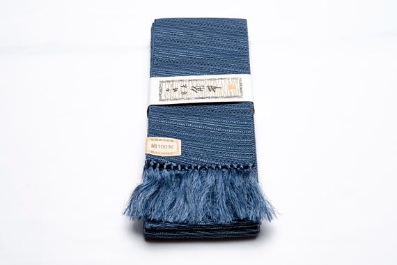 DEAR VANILLA Authentic Japanese Men's Kimono Kaku Obi Vintage Samurai Obi Sash Belt Made in Japan Genuine Original MOB-0354