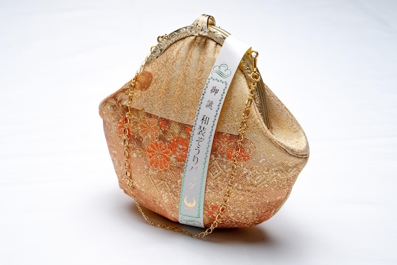 DEAR VANILLA Authentic Japanese Kimono Enamel Purse Handbag Vintage Made in Japan PU-0374