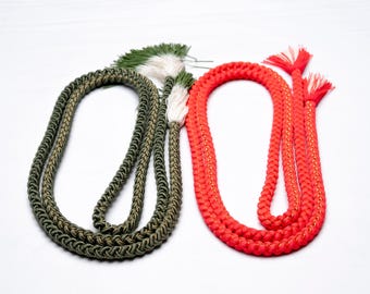 DEAR VANILLA Japanese Kimono Obijime Cord Set For Furisode Kimono Silk Obi Belt Fastener Accessory Rope Made in Japan Genuine OC-0267