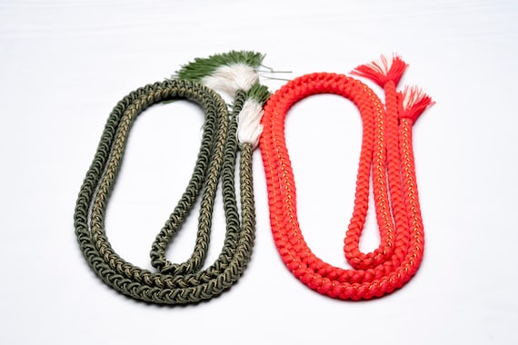 DEAR VANILLA Japanese Kimono Obijime Cord Set For Furisode Kimono Silk Obi Belt Fastener Accessory Rope Made in Japan Genuine OC-0267