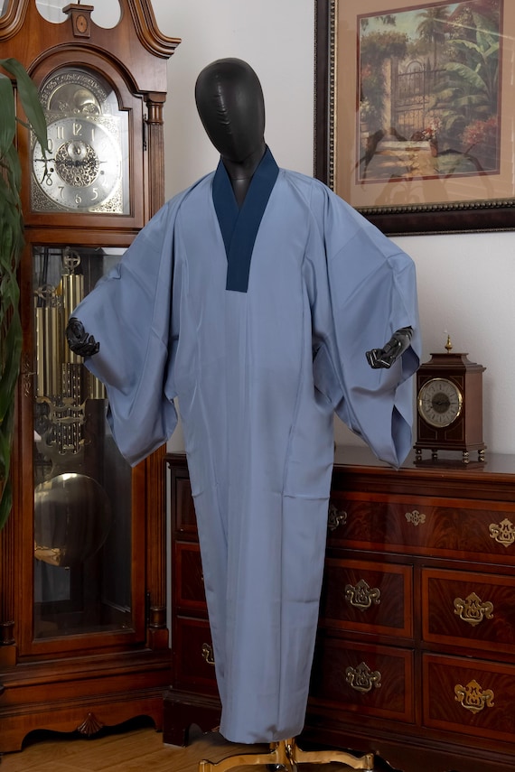 DEAR VANILLA Authentic Vintage Men's Kimono Juban Traditional Japanese Undergown Robe Made in Japan Original MJU-0233