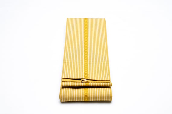 DEAR VANILLA Authentic Japanese Men's Kimono Kaku Obi Vintage Samurai Obi Sash Belt Made in Japan Genuine Original MOB-0238