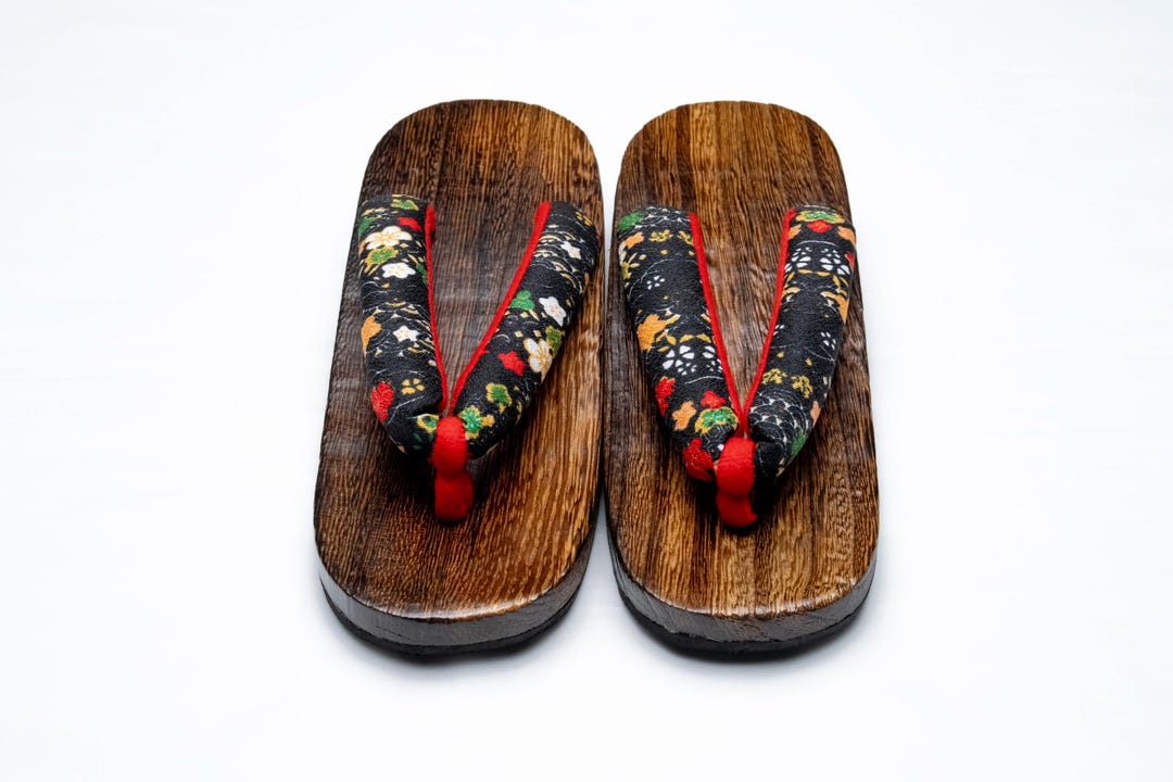 Dear Vanilla Authentic Japanese Vintage Yukata Kimono Geta Wood Sandals ...