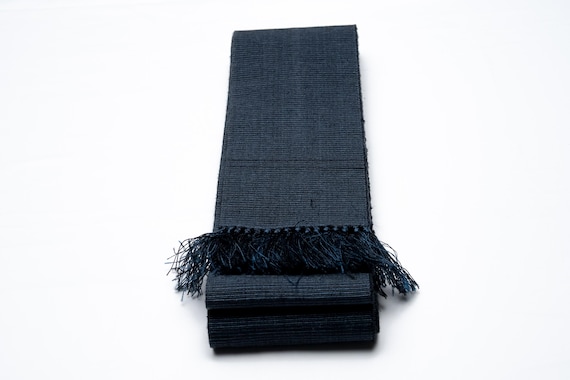 DEAR VANILLA Authentic Japanese Men's Kimono Kaku Obi Vintage Samurai Obi Sash Belt Made in Japan Genuine Original MOB-0328