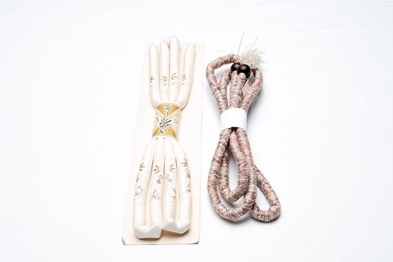 DEAR VANILLA Japanese Kimono Obijime Cord Set For Furisode Kimono Silk Obi Belt Fastener Accessory Rope Made in Japan Genuine OC-0243