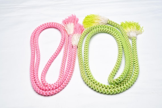 DEAR VANILLA Japanese Kimono Obijime Cord Set For Furisode Kimono Silk Obi Belt Fastener Accessory Rope Made in Japan Genuine OC-0287