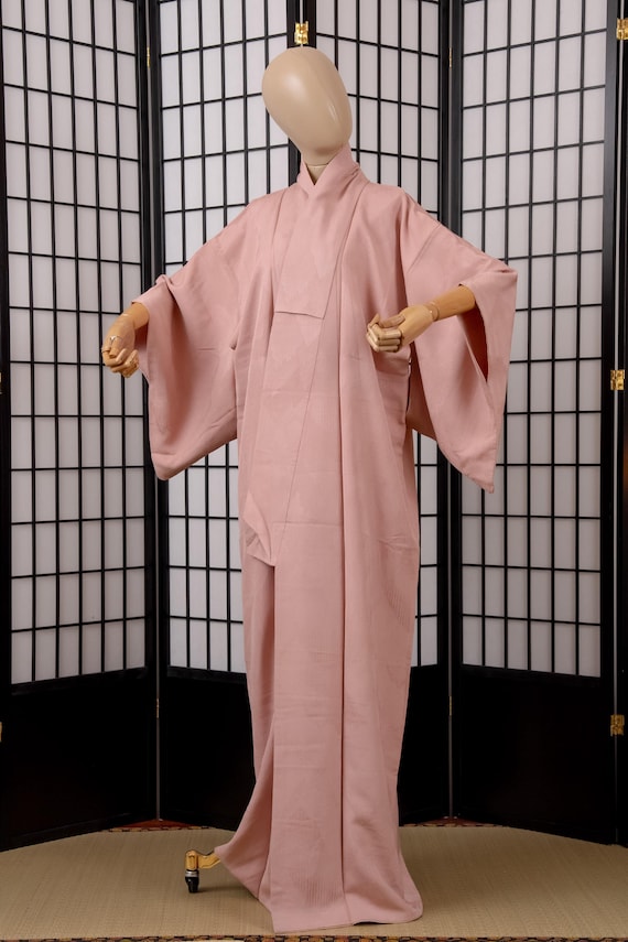 DEAR VANILLA Authentic Traditional Japanese Iromuji Kimono for Women Vintage Robe Made in Japan Genuine Original KMI-0184