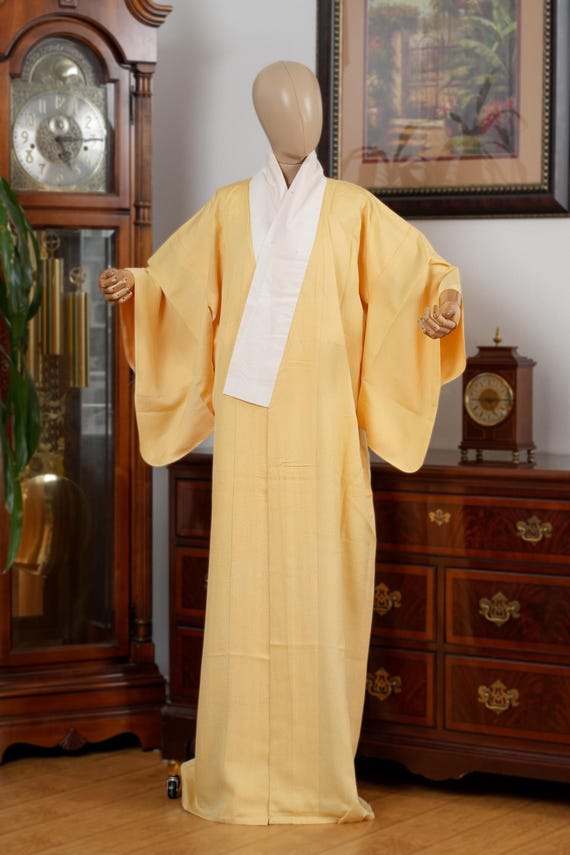DEAR VANILLA Authentic Traditional Japanese Juban Undergown for Women's Kimono Vintage Robe Genuine Made in Japan JU-0234
