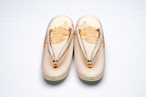 Dear Vanilla Authentic Japanese Vintage Zori Kimono Sandals 23.5cm US Size 6.5 SD-0301