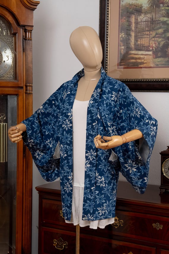 DEAR VANILLA Authentic Japanese Haori for Women Traditional Kimono Jacket Vintage Made in Japan HA-0479