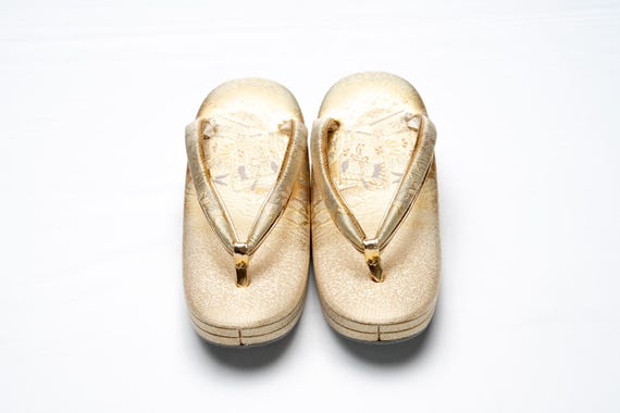 Dear Vanilla Authentic Japanese Vintage Zori Kimono Sandals 23.5cm US Size 6.5 SD-0281