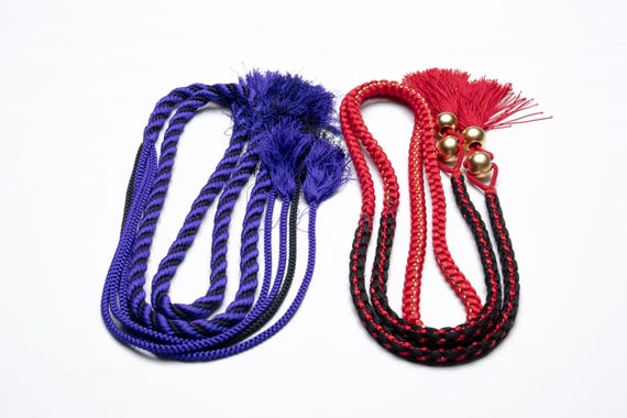 DEAR VANILLA Japanese Kimono Obijime Cord Set For Furisode Kimono Silk Obi Belt Fastener Accessory Rope Made in Japan Genuine OC-0206