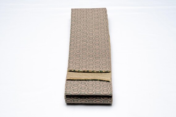 DEAR VANILLA Authentic Japanese Men's Kimono Kaku Obi Vintage Samurai Obi Sash Belt Made in Japan Genuine Original MOB-0308